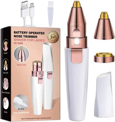 UBRONIK Precision 2-in-1 Facial Hair Remover & Eyebrow Trimmer – Easy to Use, Women