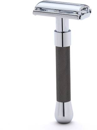 Rolason Brass Alloy Butterfly open double edge Brass safety razor for men(LG92_Graphite), Men & Women