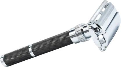 UBRONIK Premium Safety Razor with Long Handle & Dual Edge Blade, Men