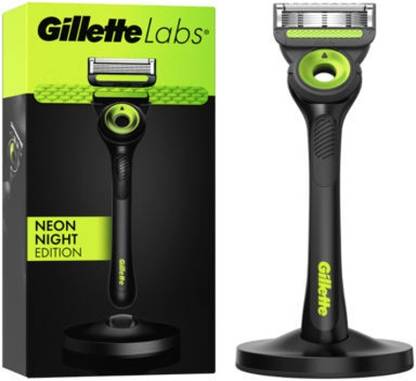 Gillette Labs With Exfoliating Bar Razor 1 Handle 1 Blade (NEON NIGHT EDITION) GERMANY, Men