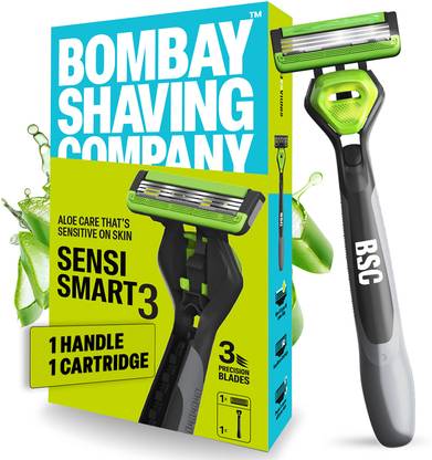 BOMBAY SHAVING COMPANY Sensi Smart 3 Shaving Razor for Men, Men