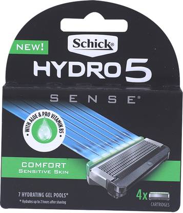 Schick HYDRO 5 SENSE REFILL PACK (4 CART), Men