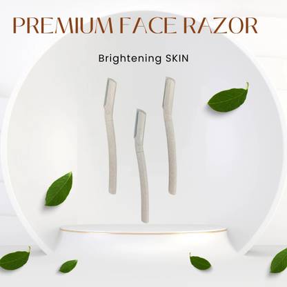 NestVibe Women’s Face & Eyebrow Razor |Pack of 3 Precision Hair Remover, Men & Women