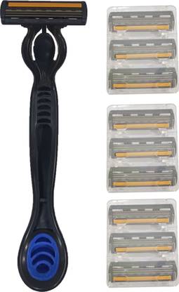 HyzonTech Saving Razor | 3 Triple Blade Reusable Razor | Easy Lock, Pivot Razor, Men