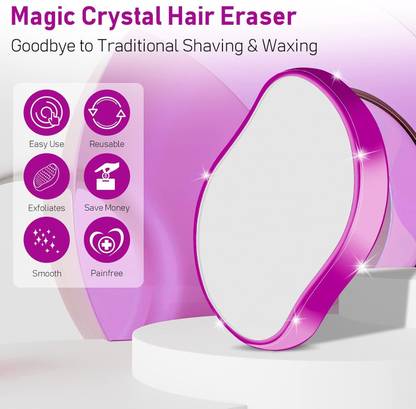 PAXONIC Magic Crystal Hair Eraser Full Body Hair Tool Soft Painless Hair Eraser R21, Men & Women