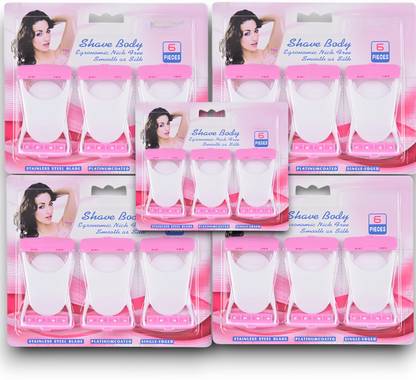 Zqugi THE Premiers Beauty Woman Shave Body Stainless Steel Disposable Razor (Pack of 30), Women