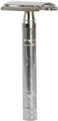 ASHOKA Brass Double Edge Safety with 10 Stainless Steel lades-A333, Men & Women