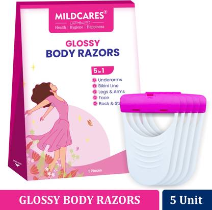 Gynocup Glossy Body Razor | Face, Bikini & Underarm Hair Removal Safe & Painless, Men & Women