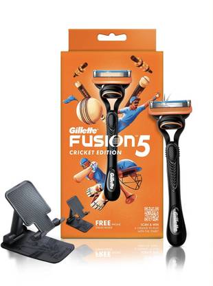 Gillette Fusion razor with free mobile stand, Men & Women