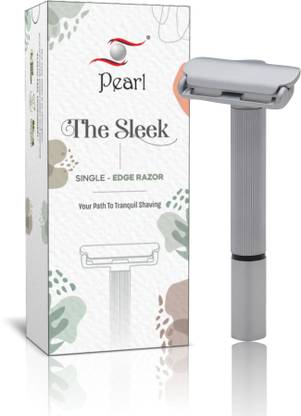 Pearl Shaving Sleek Revolutionary Cartridge Razor Alternative for Single Blade Razor, Men