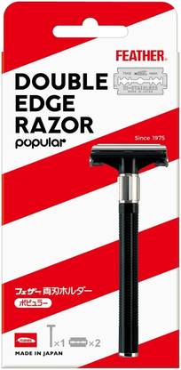 Feather Popular Double Edge Shaving Razor, Men