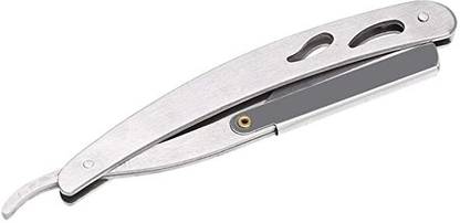 yogi Stainless steel straight edge razor folding ustra for beard shaping, Men