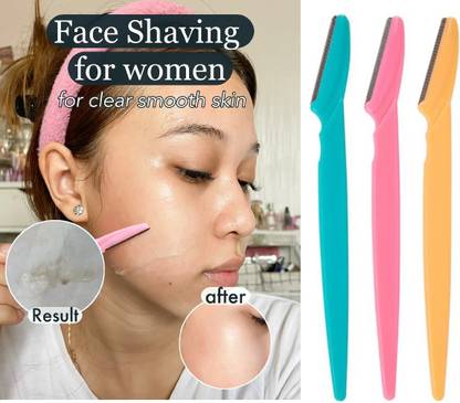 SILDUST High Quality Multipurpose Exfoliating Face Razor and Eyebrow Shaper, Women
