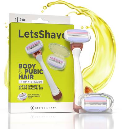 LetsShave Body and Pubic Hair Razor for Men, Intimate Razor | Private Part Razor, Men