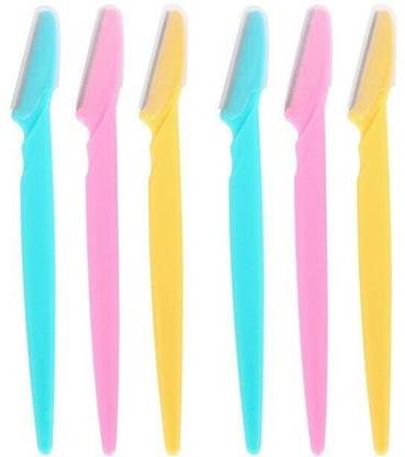 World Wide Villa Stainless Steel Eyebrow Razor Sharpe,Facial Hair Remover Grooming Shavers, Women