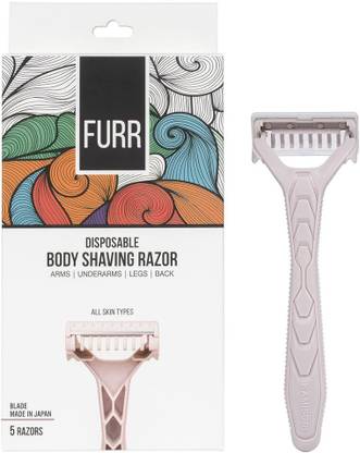 FURR By Pee Safe Disposable Body Shaving Razor | Ultra-thin Blade For The Smoothest Shave, Women