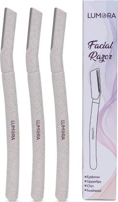 Lumora Reusable Blink & Glow Face Razor for Women | Upper Lip, Eyebrows, Women