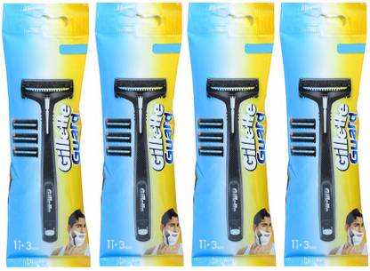 Gillette GUARD 4 Shaving Razor with 16 Cartridge For Smooth Shave, Men
