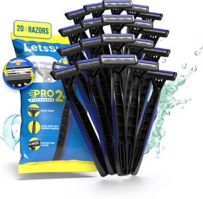 LetsShave Pro 2 Pack of 20, Men