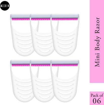 Meskin Mini Disposable Face & Body Razor| Portable and Convenient Grooming Tool, Women