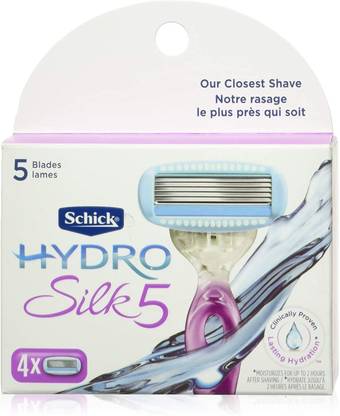 Schick Hydro Silk for Women Refill Blades, 4 Count, Women