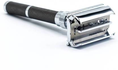 Loyalmart Premium Safety Razor Long Handle Butterfly Open Double Edge Razor, Men