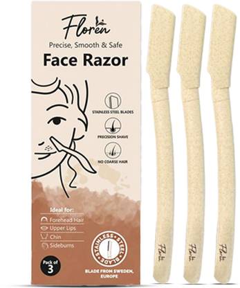 Floren Smooth Glide & Pocket friendly, Painless Face razor for Women, Women