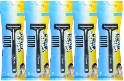 Gillette GUARD 5 Shaving Razor with 20 Cartridge For Smooth Shave, Men