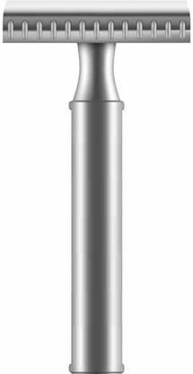 JSBMGROUP Double Edge Metal Safety Razor (Rust Proof, Silver) (T-901), Men & Women