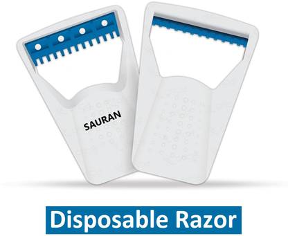Sauran Pack of 2 Shaving Razor Medical Disposable Razor SRB38, Men & Women