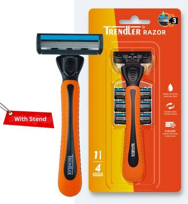 TRENDLER 3 Blade Manual Razor for Men for Perfect Shave & Shape, Men