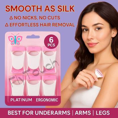 FlyTouch Soft and Smooth Razor for Women | Easy Hair Removal Without Skin Damage, Women