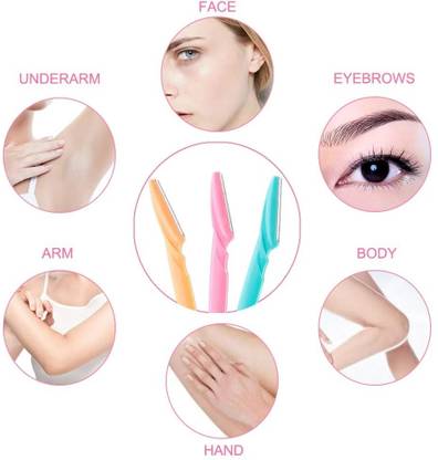 Vyomiris Face & Eyebrow Razor - Painless Multipurpose Shaver, Men & Women