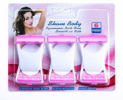 Mobonfashion BEST Woman Shave Body Stainless Steel Disposable Razor, Women