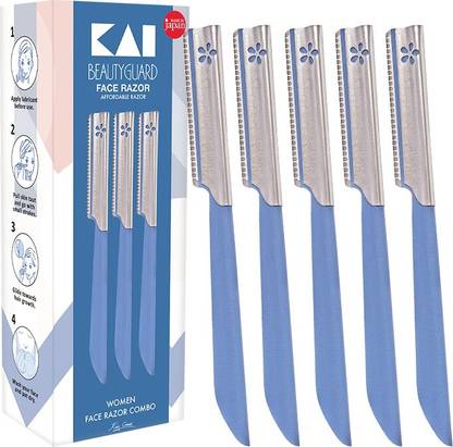 Kai Face Razor for Women Pack of 5, Women