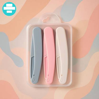 Taxila Folding Eyebrow Razor with Micro-Guard Blade | Pack of 3, Women