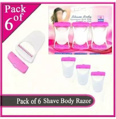 PSRO Body Shave for women Disposable Razor Pack of 6, Men & Women