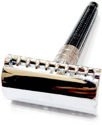 ShilpoKuthi Double Edge Black Safety Razor| Stainless Steel, Men & Women