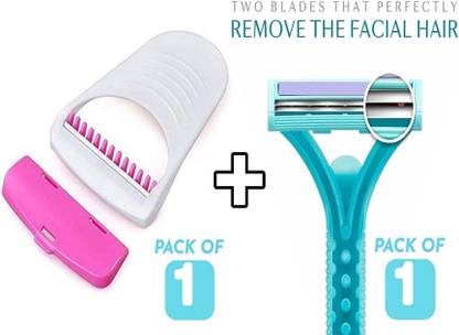 Loyalmart All in One Full Body Shaving Stainless Steel Disposable Razor Combo Strips