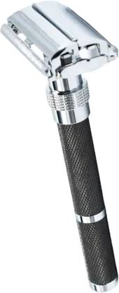 UBRONIK Butterfly Open Double Edge Razor with Long Handle for Precision Shaving, Men