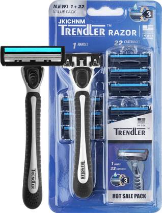 JKICHNM Razor for Men,Value Pack with 3 Anti-Friction blades, Dynamic Pivot for Smooth, Men