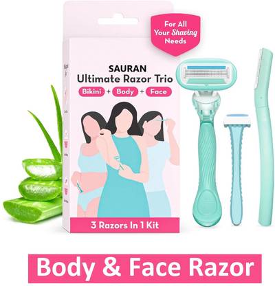 Sauran Pack of 1 Shaving Razor Body & Face Razor SRB64, Women