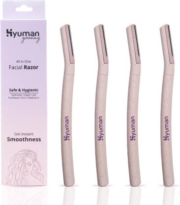 Hyuman Eyebrow & Facial Razor for Women|Chin, Upperlip, Sideburns, Forehead | Reusable, Women