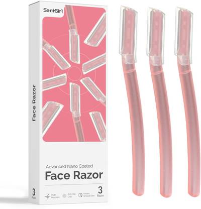 SaniGirl Reusable Face Razor for Women Facial Hair | Upper Lip, Eyebrow, Chin, Peach Fuzz, Women