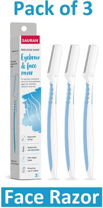Sauran Pack of 3 Shaving Razor Reusable Face Razor SRB48, Women