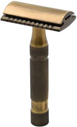 Pearl Shaving Double Edge Safety Razor Antique Brass Finish,, Men