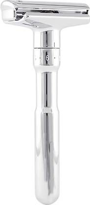 Merkur Futur Adjustable Safety Razor 701 Shiny Chrome German Double Edge Premium Razors, Men & Women