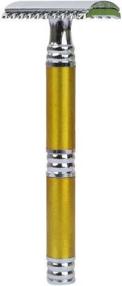 ASHOKA Men Brass Safety Razor with Super Platinum Blade - A108, Men & Women