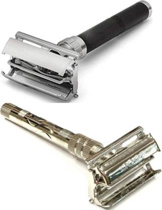 Loyalmart Double Edge Brass Premium Quality Shaving Razor Butterfly Open Mechanism SR5, Men