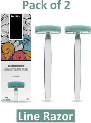 Sauran Pack of 2 Shaving Razor Reusable Face Razor SRB19, Women